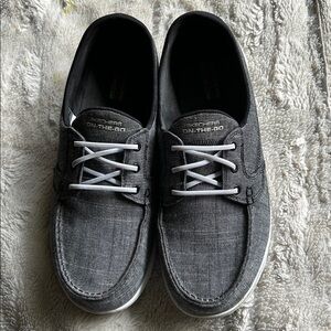 Skechers On-The-Go Charcoal Boat Shoes
